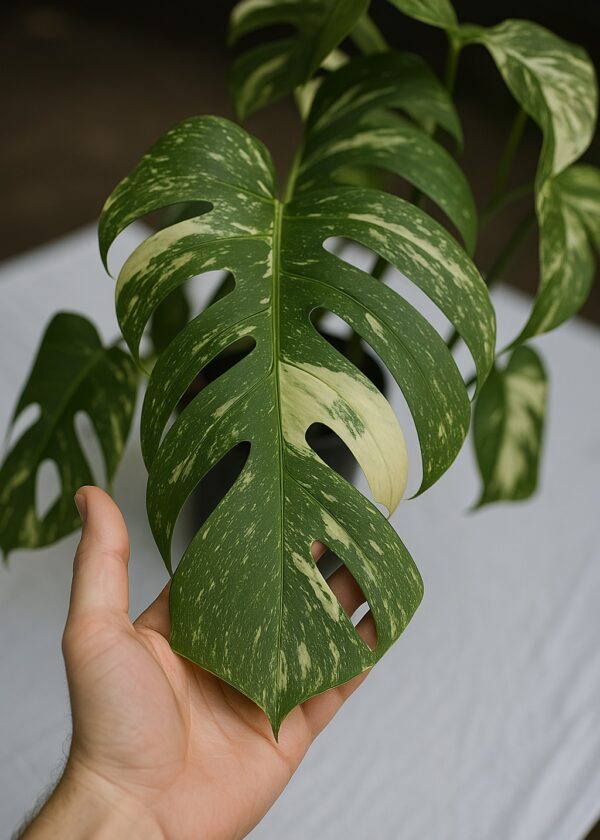 Monstera 'Deliciosa Albo Variegata'
